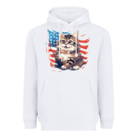 White cat3 Heavyweight Hoodie - Unal Design