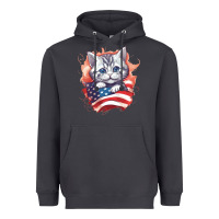 Smoke cat6 Heavyweight Hoodie - Unal Design