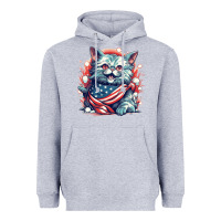 Heather Grey cat7 Heavyweight Hoodie - Unal Design