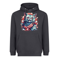 Smoke cat7 Heavyweight Hoodie - Unal Design