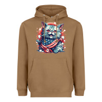 Toasted Coconut cat7 Heavyweight Hoodie - Unal Design