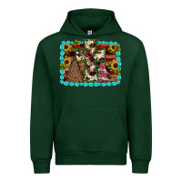 Forest Green Christmas cross Urban Hoodie - JahusDesignShop