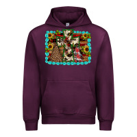 Mauve Wine Christmas cross Urban Hoodie - JahusDesignShop