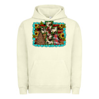 Pigment Pistachio Christmas cross Urban Hoodie - JahusDesignShop