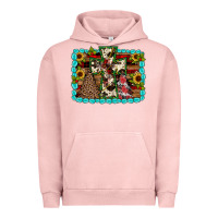 Pigment Salmon Christmas cross Urban Hoodie - JahusDesignShop
