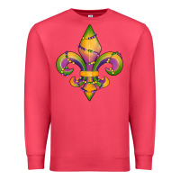 Cardinal mardi gras fleur de lis Premium Sweatshirt - RanaPortraitStore