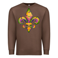 Chestnut mardi gras fleur de lis Premium Sweatshirt - RanaPortraitStore