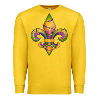 Lemon mardi gras fleur de lis Premium Sweatshirt - RanaPortraitStore
