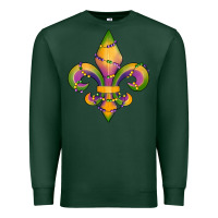 Sports Green mardi gras fleur de lis Premium Sweatshirt - RanaPortraitStore