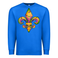 True Royal mardi gras fleur de lis Premium Sweatshirt - RanaPortraitStore