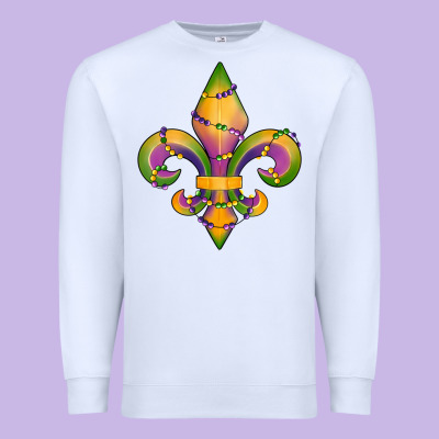 Premium Sweatshirt mardi gras fleur de lis
