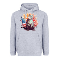 Heather Grey cat8 Heavyweight Hoodie - Unal Design