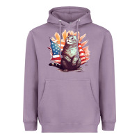Lavender cat8 Heavyweight Hoodie - Unal Design
