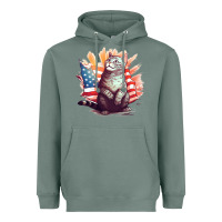 Sage cat8 Heavyweight Hoodie - Unal Design