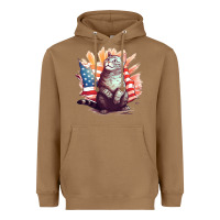 Toasted Coconut cat8 Heavyweight Hoodie - Unal Design