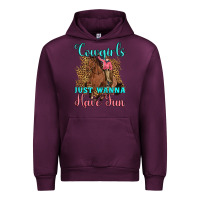 Mauve Wine cowgirls just wanna have fun Urban Hoodie - Artiststas