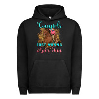 Pigment Black cowgirls just wanna have fun Urban Hoodie - Artiststas