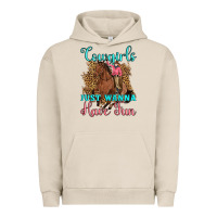 Pigment French Oak cowgirls just wanna have fun Urban Hoodie - Artiststas