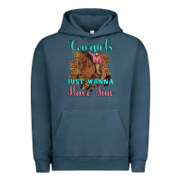 Pigment Midnight Navy cowgirls just wanna have fun Urban Hoodie - Artiststas