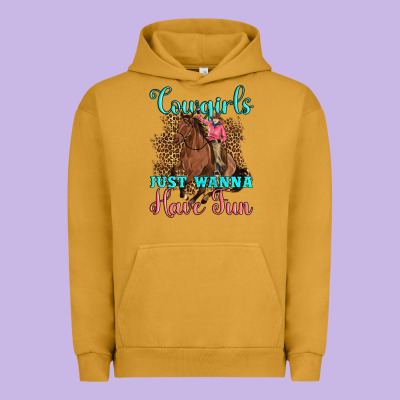 Cowgirls Just Wanna Have Fun Urban Hoodie Designed By Artiststas