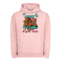Pigment Salmon cowgirls just wanna have fun Urban Hoodie - Artiststas