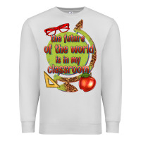 Dove Grey the future of the world is in my classroom Premium Sweatshirt - texasbilliewilder