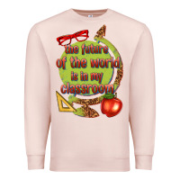 Pale Pink the future of the world is in my classroom Premium Sweatshirt - texasbilliewilder