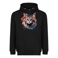 Black cat9 Heavyweight Hoodie - Unal Design