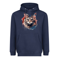 Navy cat9 Heavyweight Hoodie - Unal Design