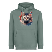 Sage cat9 Heavyweight Hoodie - Unal Design