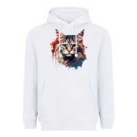 White cat9 Heavyweight Hoodie - Unal Design