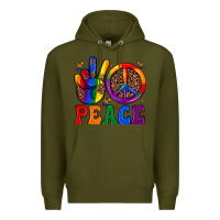 Army Green peace Premium Hoodie - JahusDesignShop