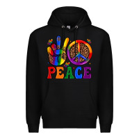 Black peace Premium Hoodie - JahusDesignShop