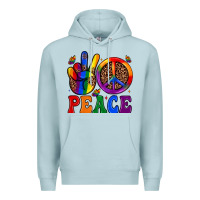 Blue Mist peace Premium Hoodie - JahusDesignShop