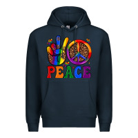Navy peace Premium Hoodie - JahusDesignShop