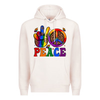 Pale Pink peace Premium Hoodie - JahusDesignShop
