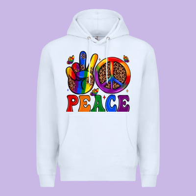 Peace Premium Hoodie Designed By Jahusdesignshop