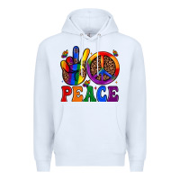 White peace Premium Hoodie - JahusDesignShop
