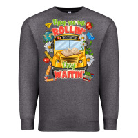 Charcoal Heather they see me rolling they waiting Premium Sweatshirt - texasbilliewilder
