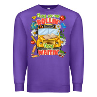 Purple they see me rolling they waiting Premium Sweatshirt - texasbilliewilder