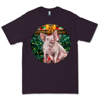 Plum christmas pig Premium Tee - LillyAllenDesigns
