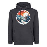 Smoke deer snow house design Heavyweight Hoodie - Unal Design