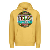 Antique Gold Christmas feliz navidad Premium Hoodie - Artiststas