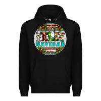 Black Christmas feliz navidad Premium Hoodie - Artiststas