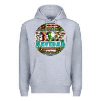 Heather Grey Christmas feliz navidad Premium Hoodie - Artiststas