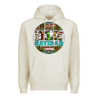 Oatmeal Heather Christmas feliz navidad Premium Hoodie - Artiststas
