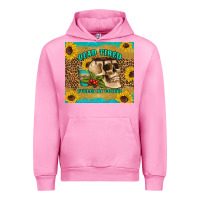 Fuchsia Pink dead tired fueled by coffee Urban Hoodie - Artiststas