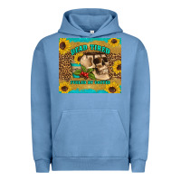 Pigment Pebble Blue dead tired fueled by coffee Urban Hoodie - Artiststas