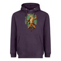 Plum happy deer Heavyweight Hoodie - Unal Design