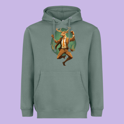 Heavyweight Hoodie happy deer